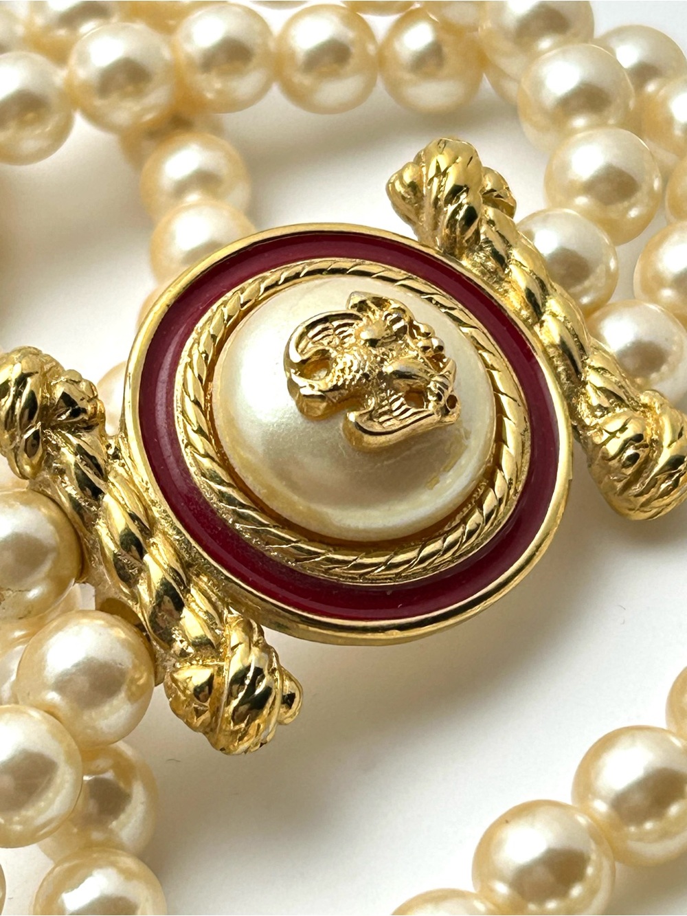 Richlieu Vintage Double Pearl Strand Necklace - Picture 3 of 4